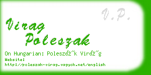 virag poleszak business card